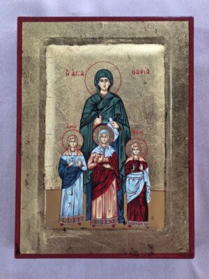 Икона Святых мучениц Веры, Надежды, Любови и матери их Софии