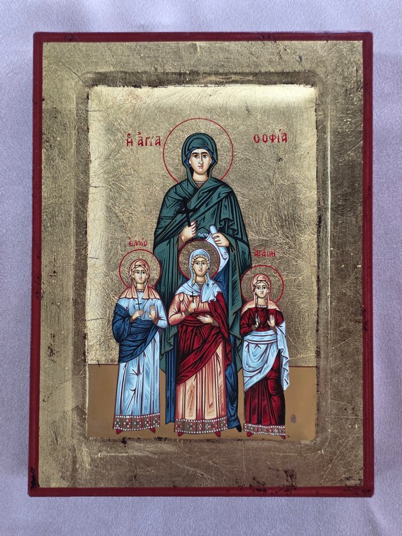 Икона Святых мучениц Веры, Надежды, Любови и матери их Софии